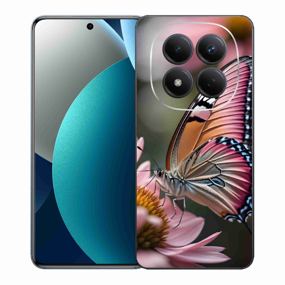 Gél borítás mmCase a Xiaomi Redmi Note 15 Pro számára - színes pillangó