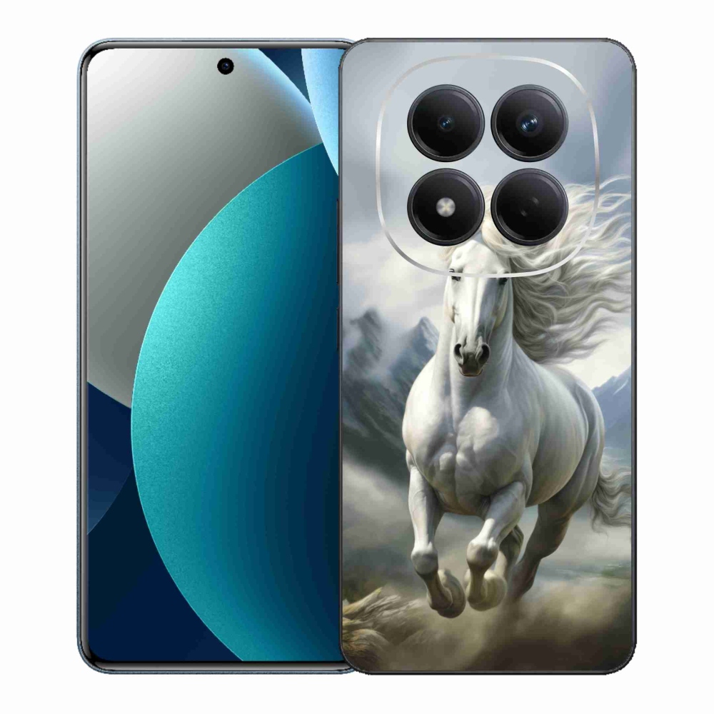 Gél borítás mmCase a Xiaomi Redmi Note 15 Pro számára - futó fehér ló 3