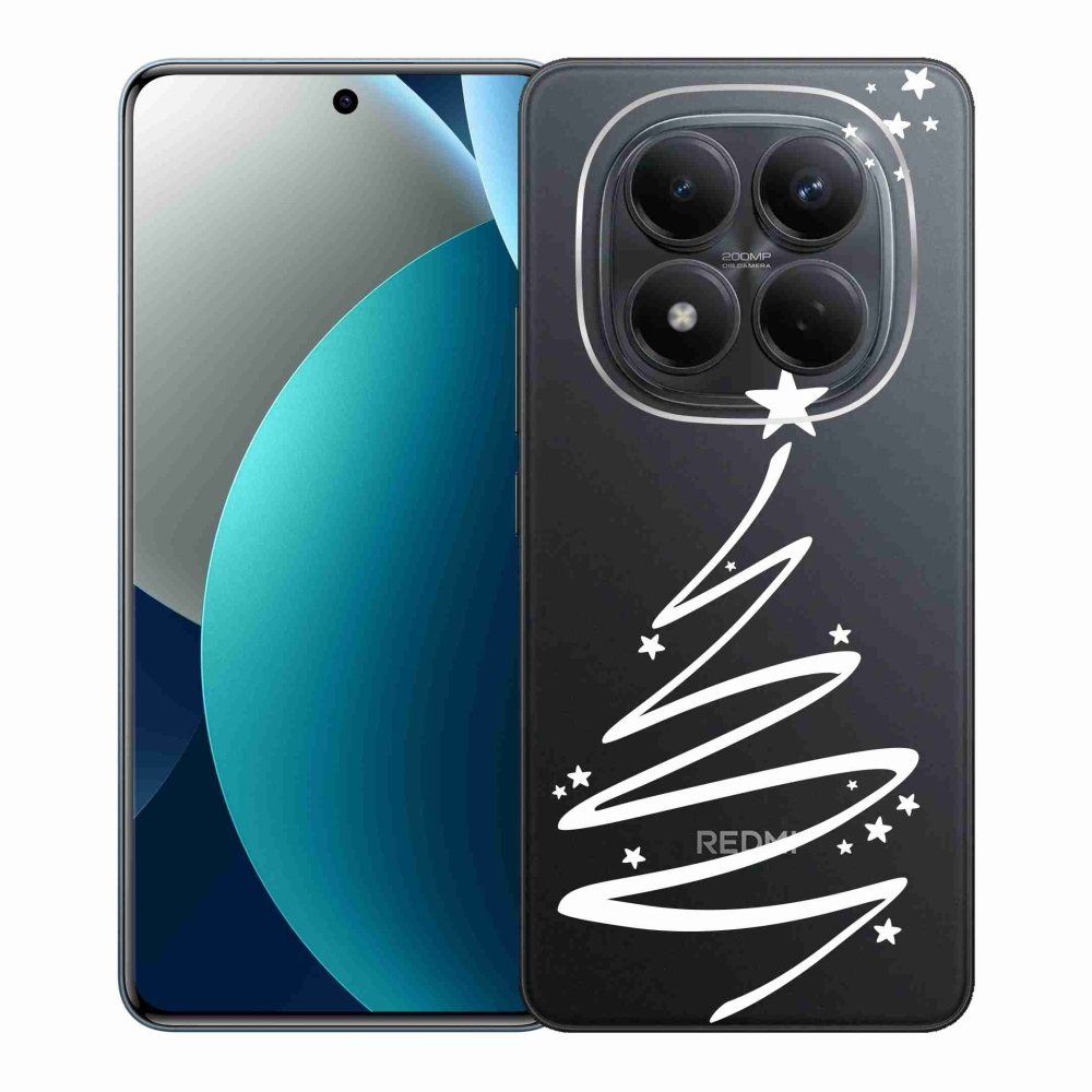 Gél borítás mmCase a Xiaomi Redmi Note 15 Pro számára - fehér fa átlátszó háttéren