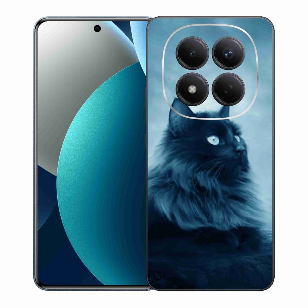Zselés borítás mmCase a Xiaomi Redmi Note 15 Pro-hoz - fekete macska 1