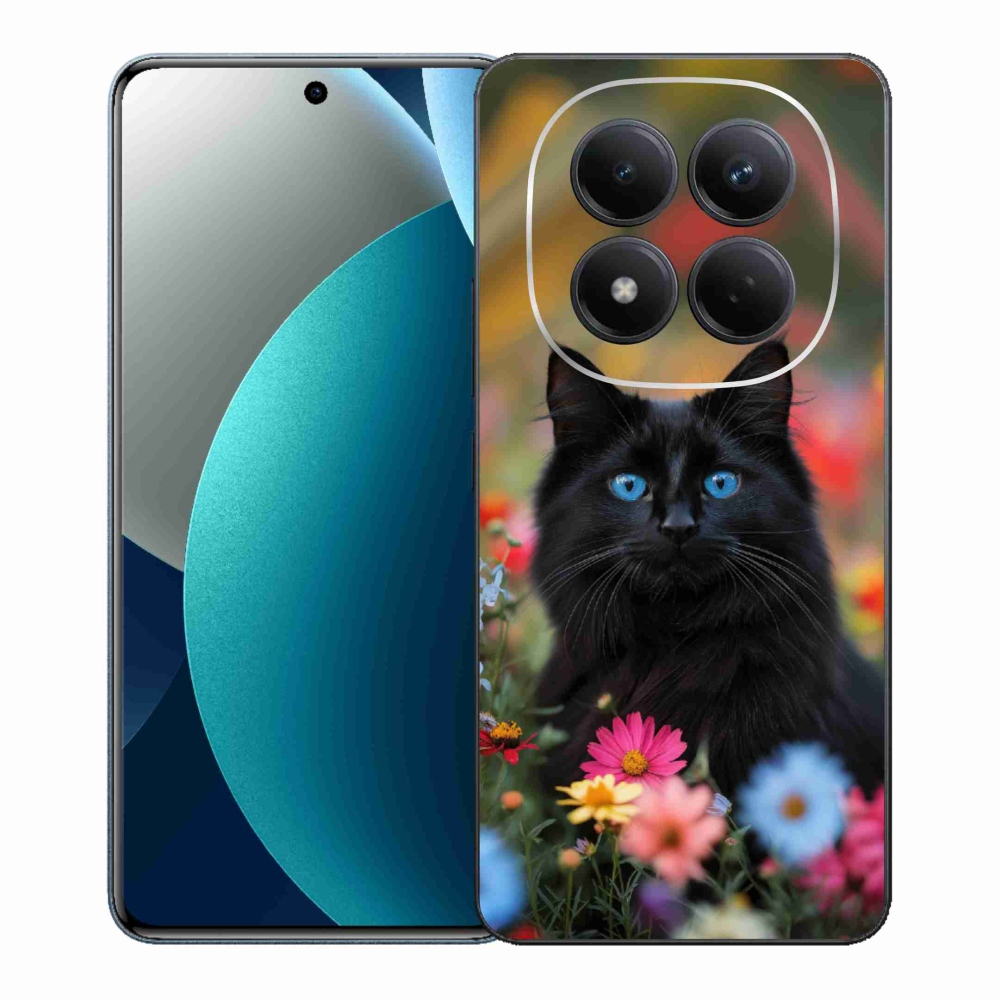 Gél borítás mmCase a Xiaomi Redmi Note 15 Pro számára - fekete cica 4