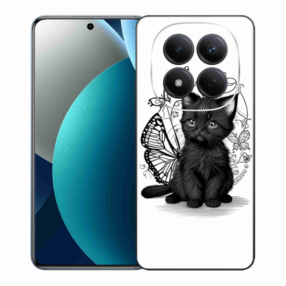 Gél borítás mmCase a Xiaomi Redmi Note 15 Pro készülékhez - fekete cica