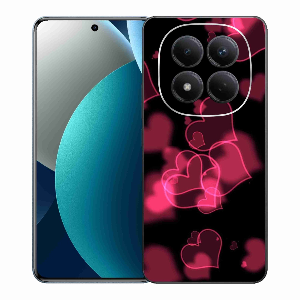Gél borítás mmCase a Xiaomi Redmi Note 15 Pro készülékhez - piros szívek