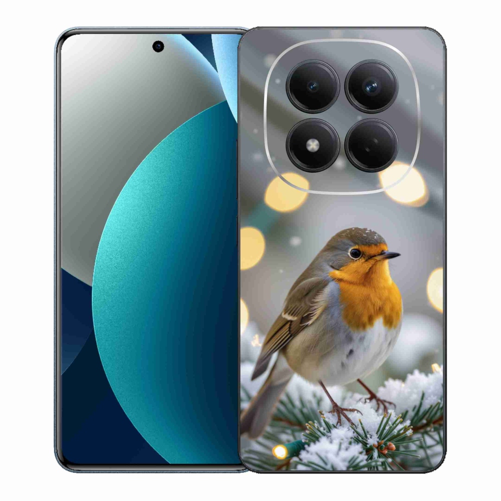 Gél borítás mmCase a Xiaomi Redmi Note 15 Pro számára - télen pirosló színű