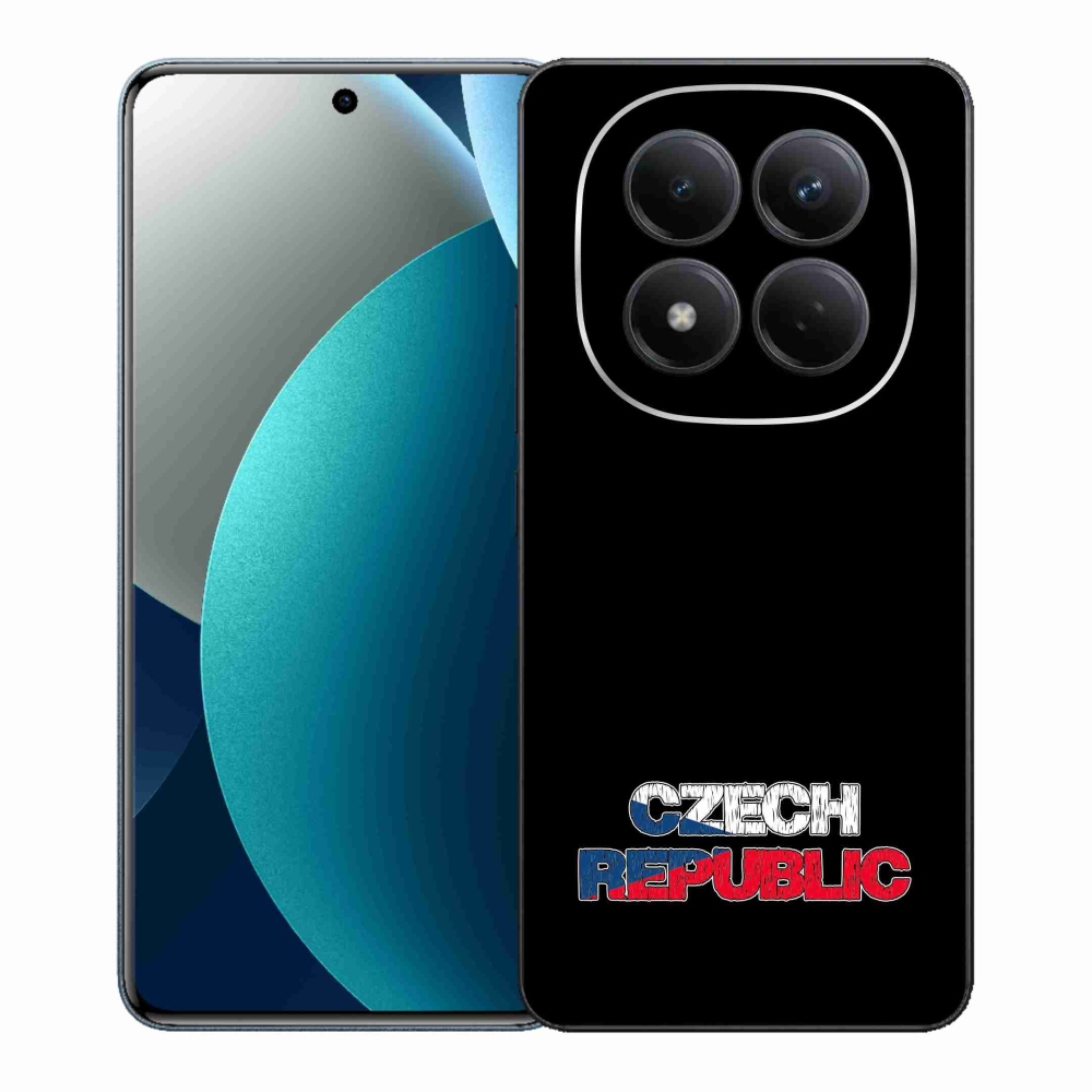 Gél borítás mmCase a Xiaomi Redmi Note 15 Pro - Csehország fekete háttérhez