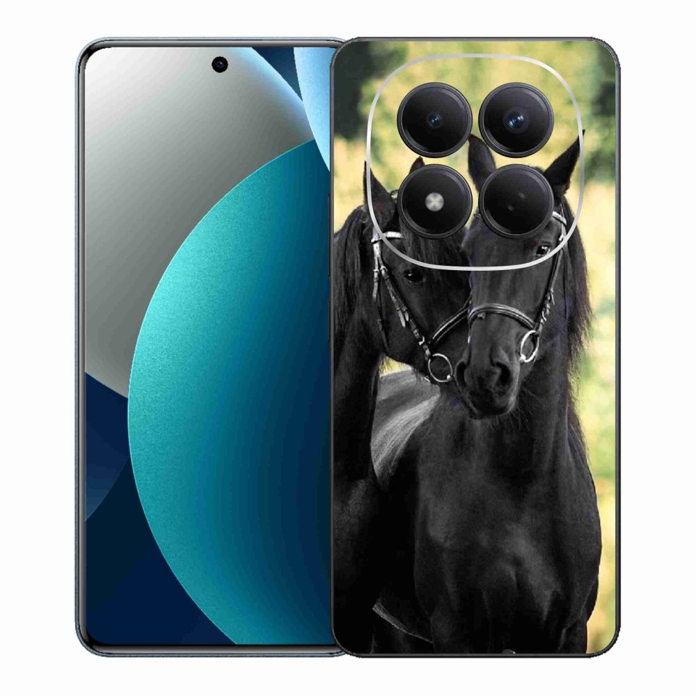 Gél borítás mmCase a Xiaomi Redmi Note 15 Pro számára - két fekete ló