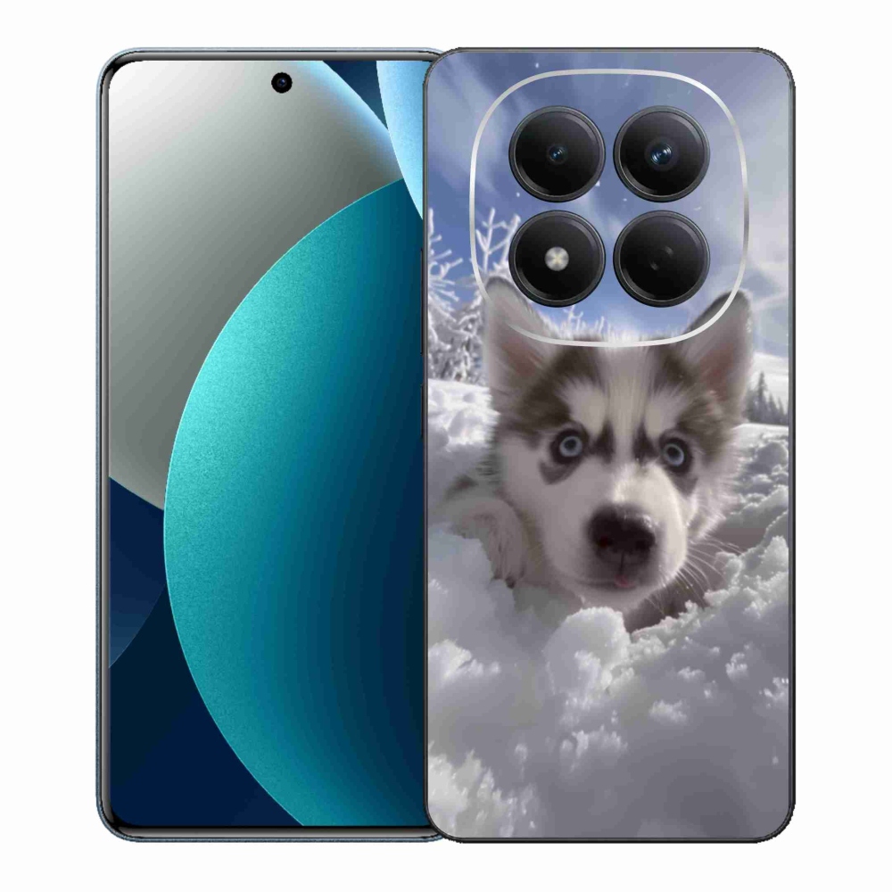 Gél borítás mmCase a Xiaomi Redmi Note 15 Pro számára - husky a hóban