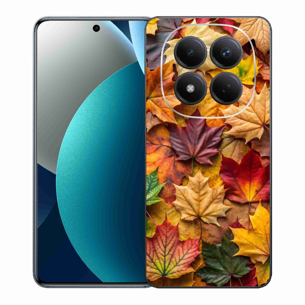 Gél borítás mmCase a Xiaomi Redmi Note 15 Pro-hoz - juharlevelek 2