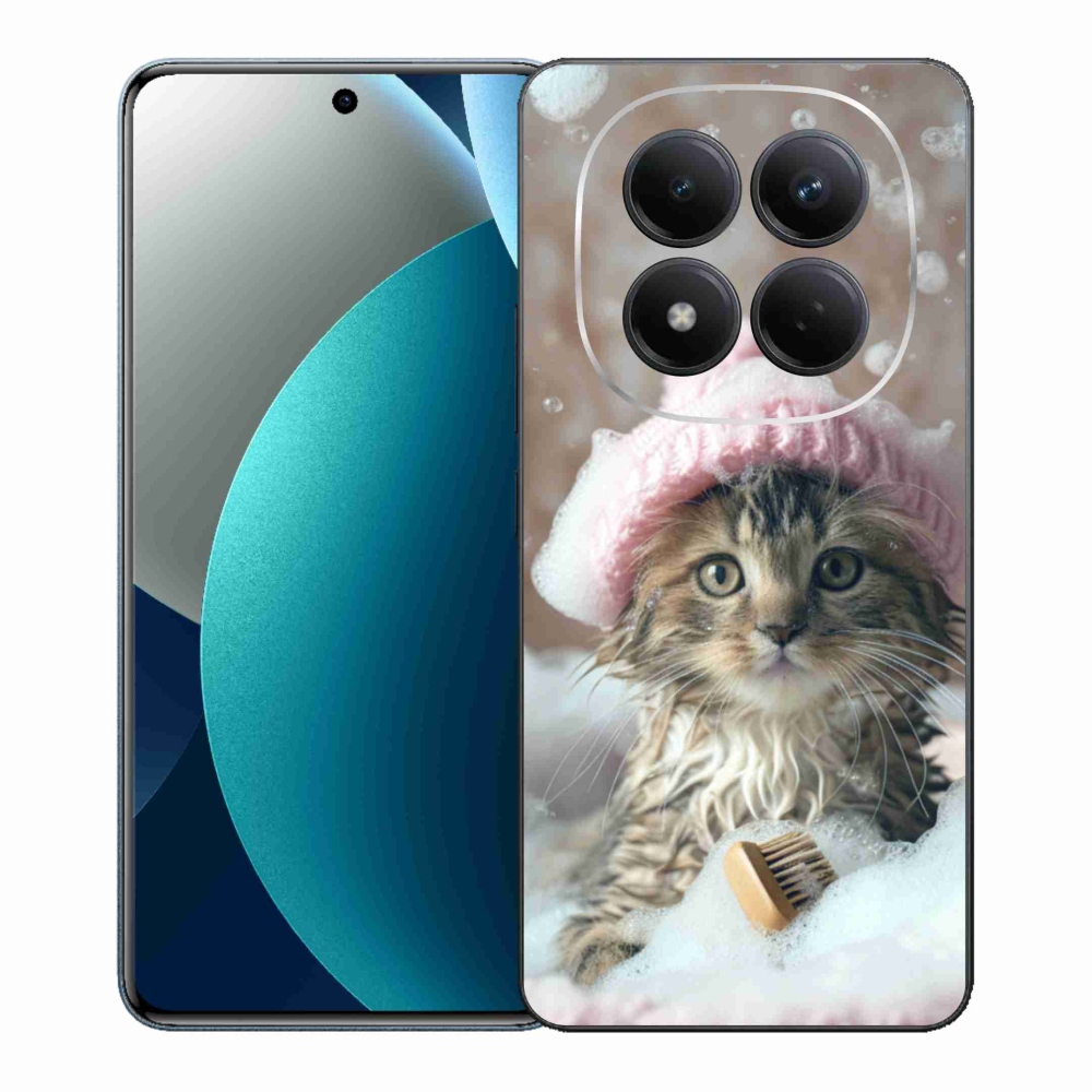 Gél borítás mmCase a Xiaomi Redmi Note 15 Pro számára - cica és fürdő