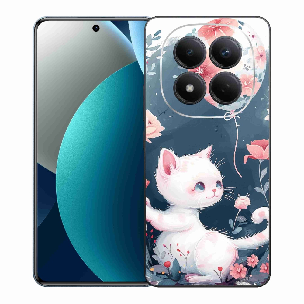 Gél borítás mmCase a Xiaomi Redmi Note 15 Pro számára - cica lufival