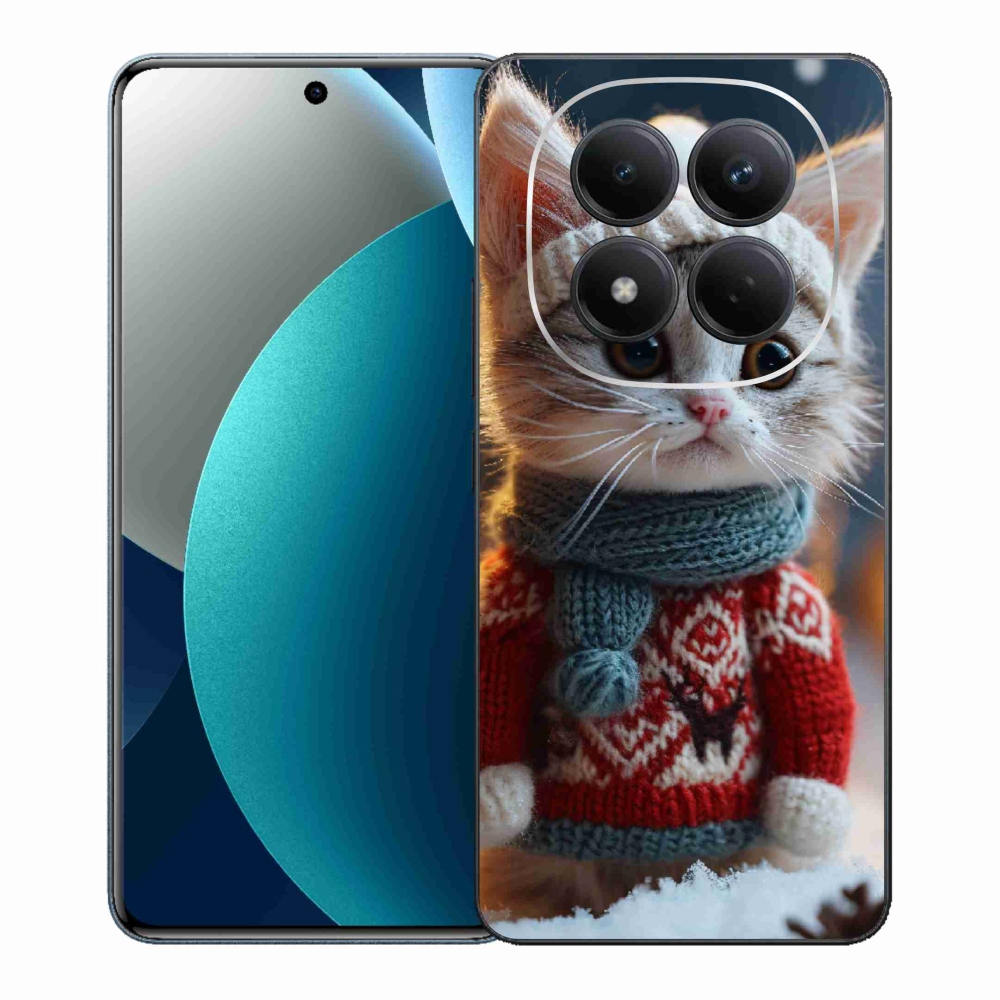 Gél borítás mmCase a Xiaomi Redmi Note 15 Pro számára - cica pulóverben