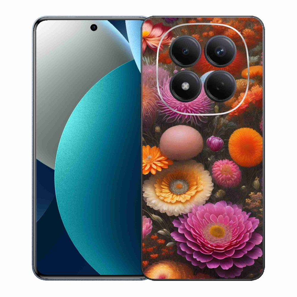 Gél borítás mmCase a Xiaomi Redmi Note 15 Pro számára - virágos kompozíció