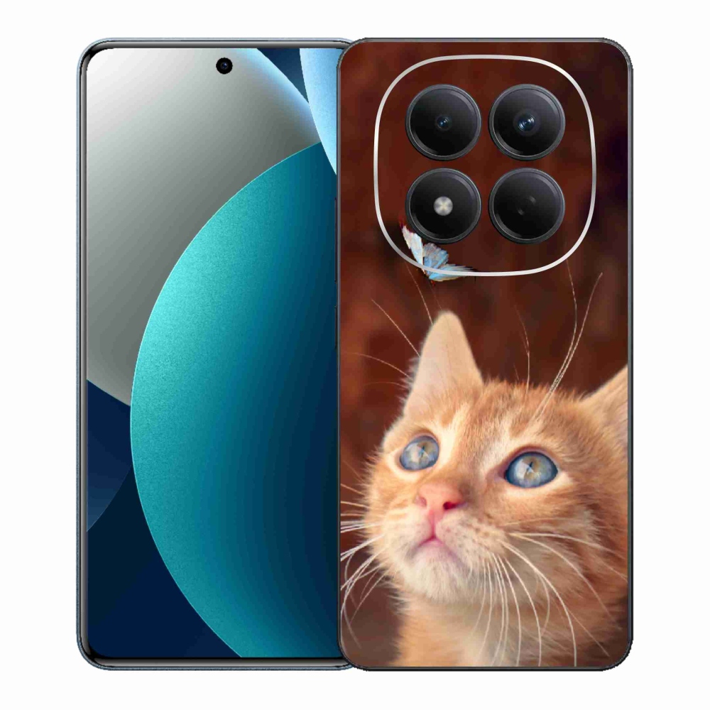 Gél borítás mmCase a Xiaomi Redmi Note 15 Pro számára - pillangó és cica