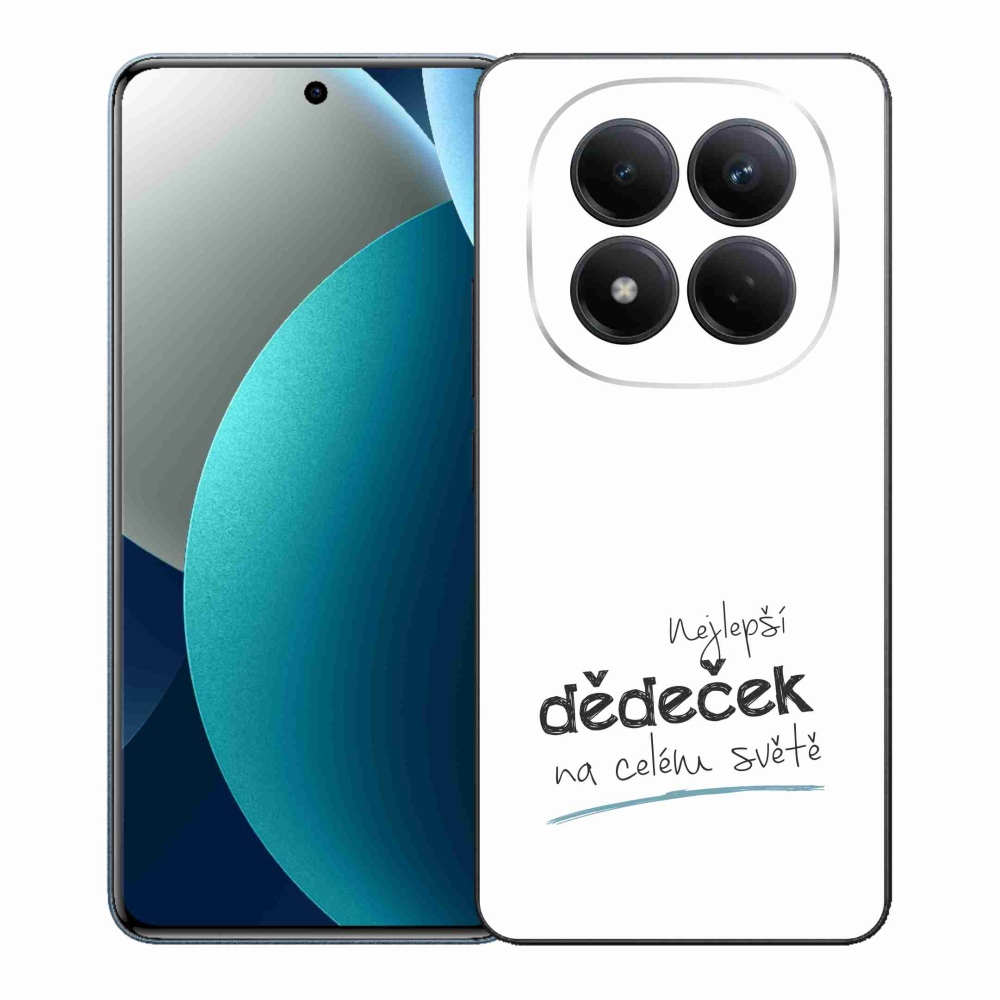 Gél borító mmCase a Xiaomi Redmi Note 15 Pro - a legjobb nagypapa 3 fehér háttérrel