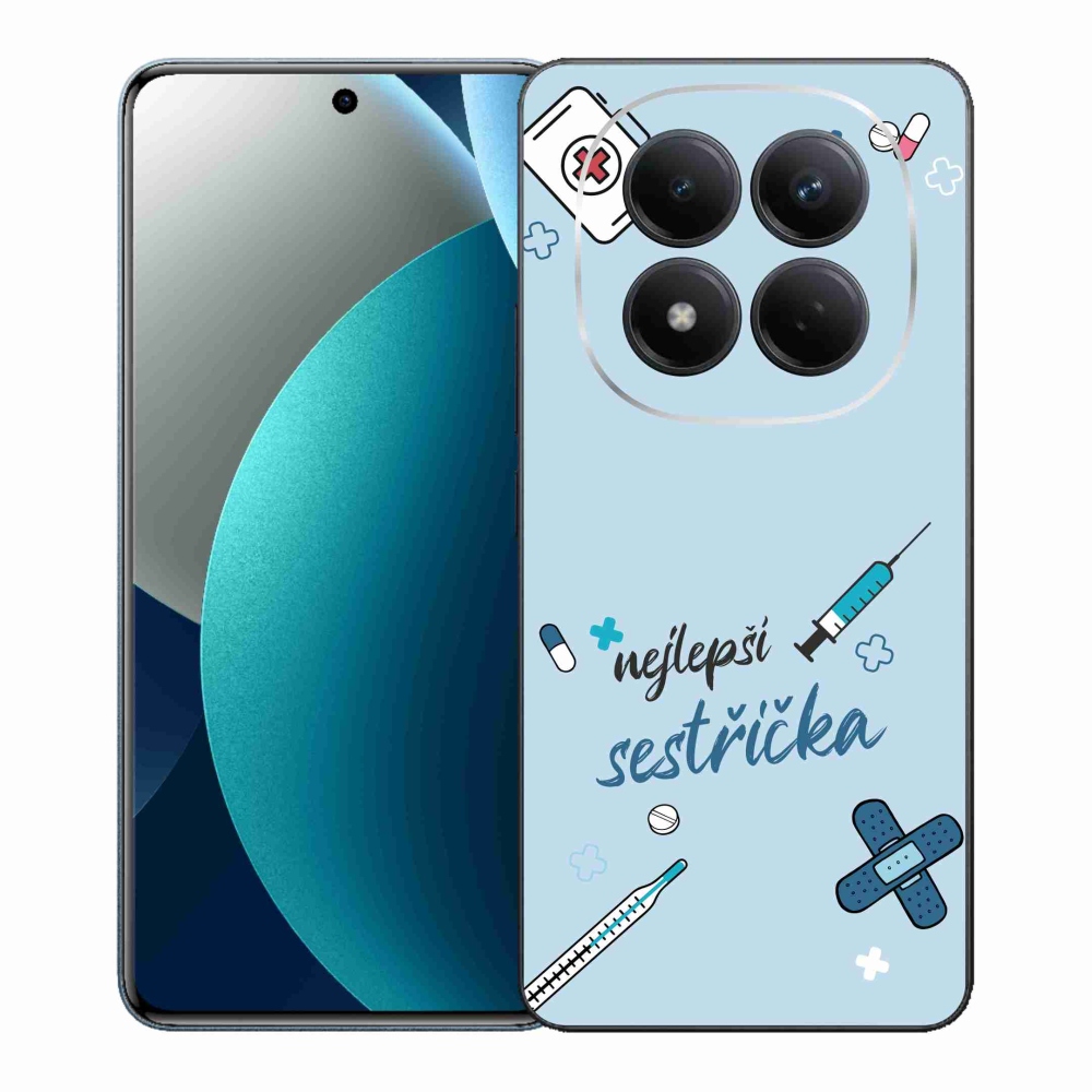 Gél borító mmCase a Xiaomi Redmi Note 15 Pro - legjobb kishúg kék háttérrel