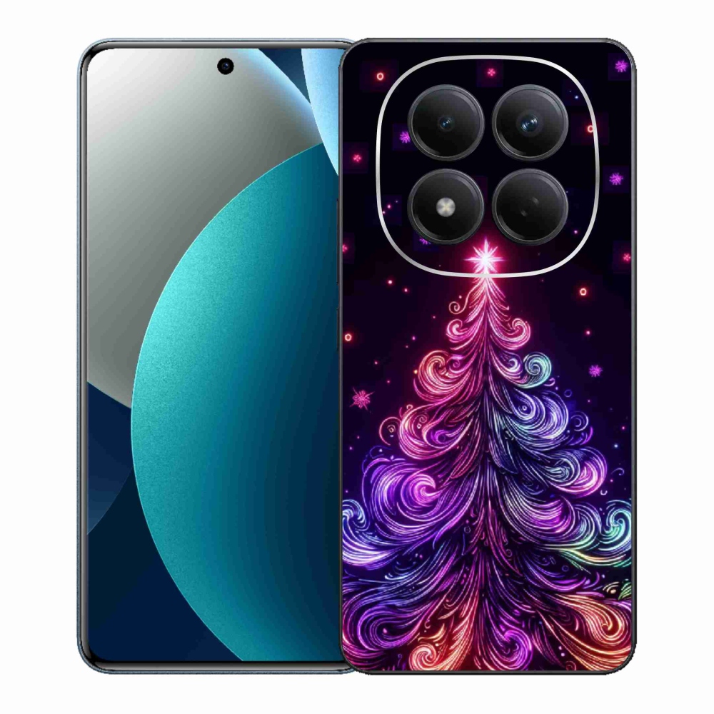 Gél borítás mmCase a Xiaomi Redmi Note 15 Pro számára - neon karácsonyfa 1