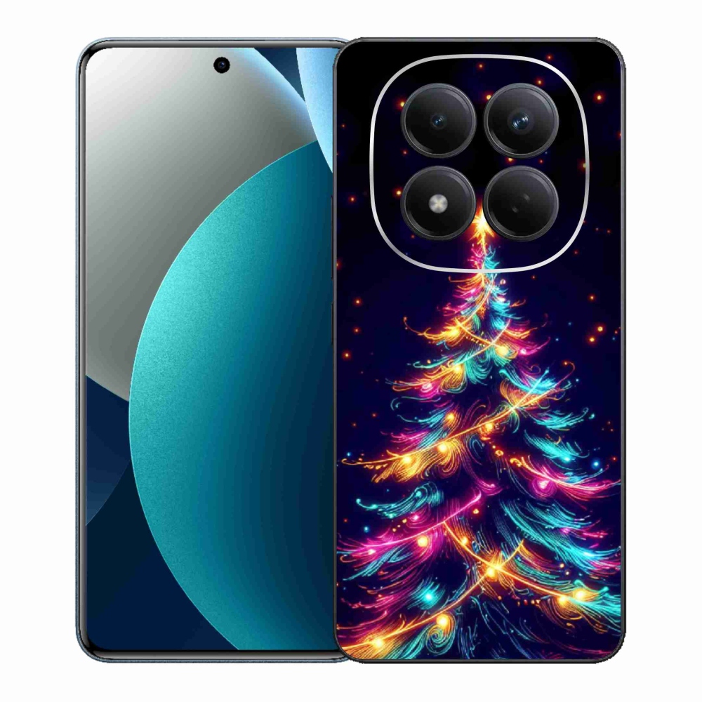 Gél borítás mmCase a Xiaomi Redmi Note 15 Pro számára - neon karácsonyfa