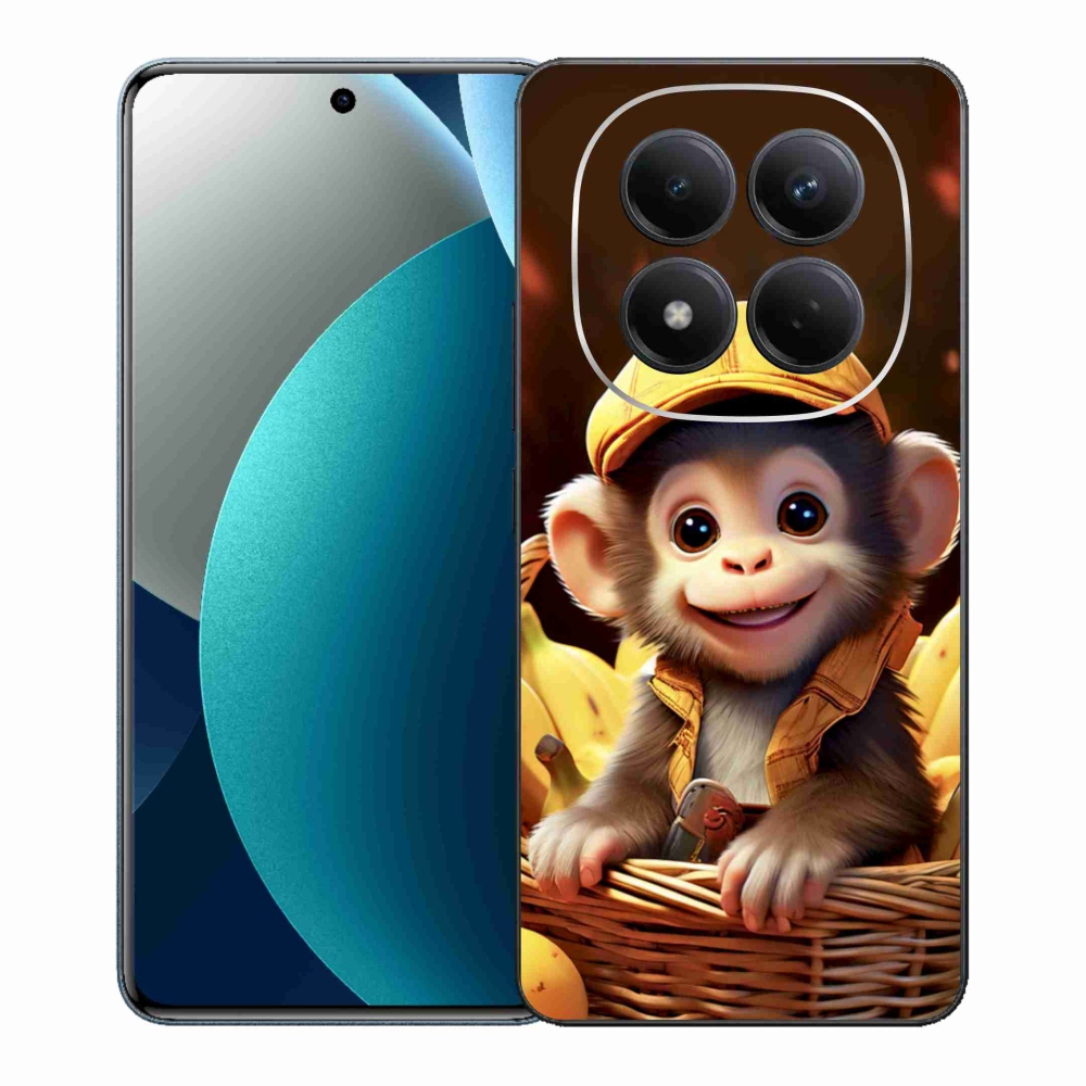 Zselés borítás mmCase a Xiaomi Redmi Note 15 Pro-hoz - majom a kosárban