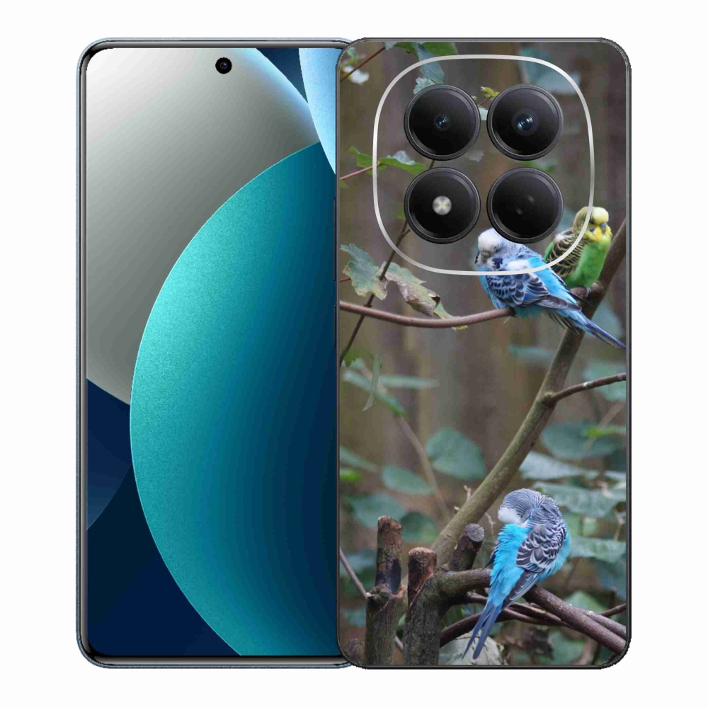 Gél borító mmCase a Xiaomi Redmi Note 15 Pro számára - papagájok az ágon