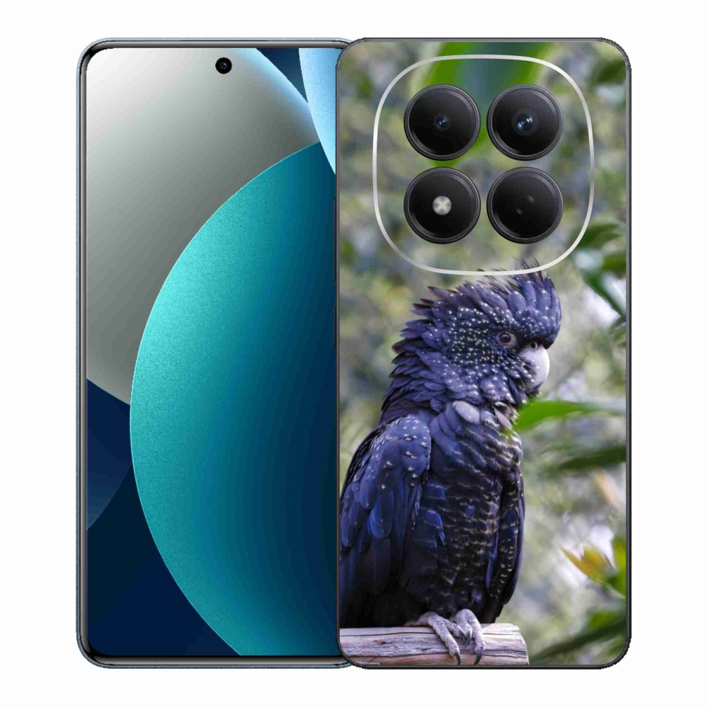 Gél borítás mmCase a Xiaomi Redmi Note 15 Pro készülékhez - papagáj kakadu fekete
