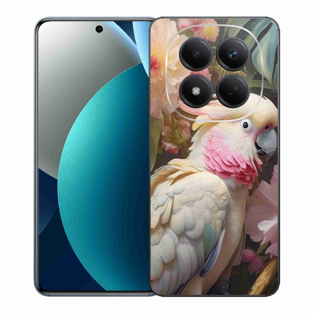 Gél borítás mmCase a Xiaomi Redmi Note 15 Pro készülékhez - papagáj kakadu rózsaszín 2