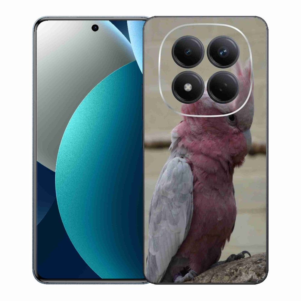 Zselés borítás mmCase a Xiaomi Redmi Note 15 Pro készülékhez - papagáj kakadu rózsaszínű