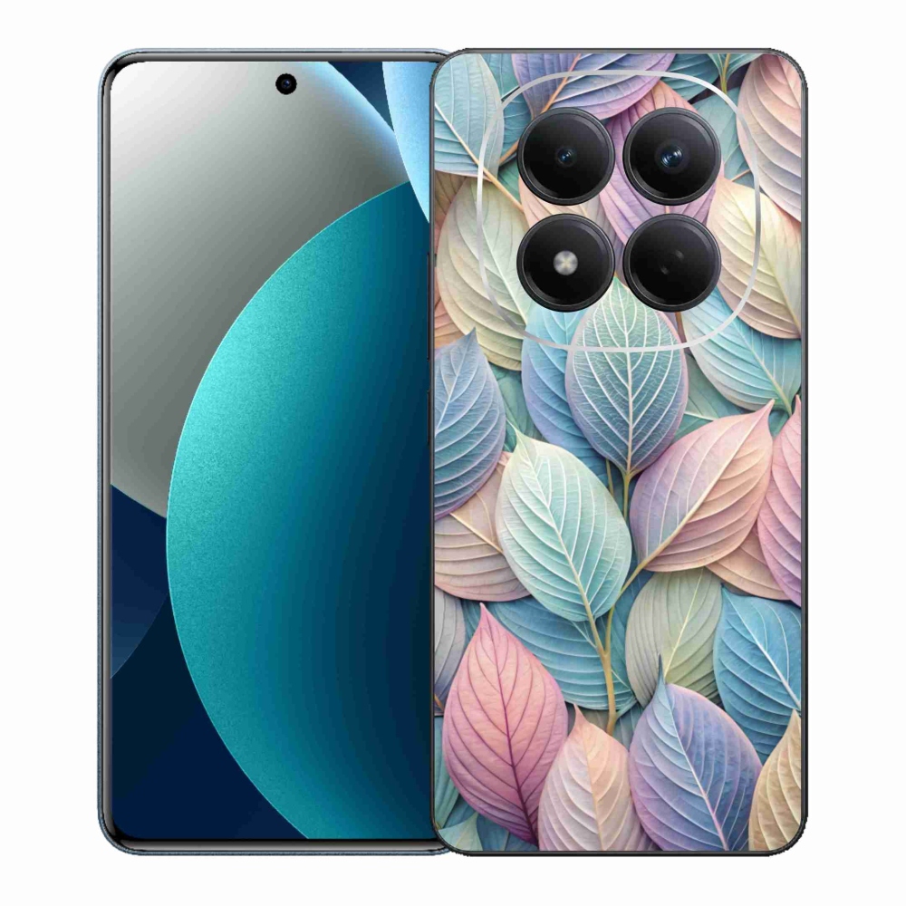 Gél borítás mmCase a Xiaomi Redmi Note 15 Pro számára - pasztell levelek