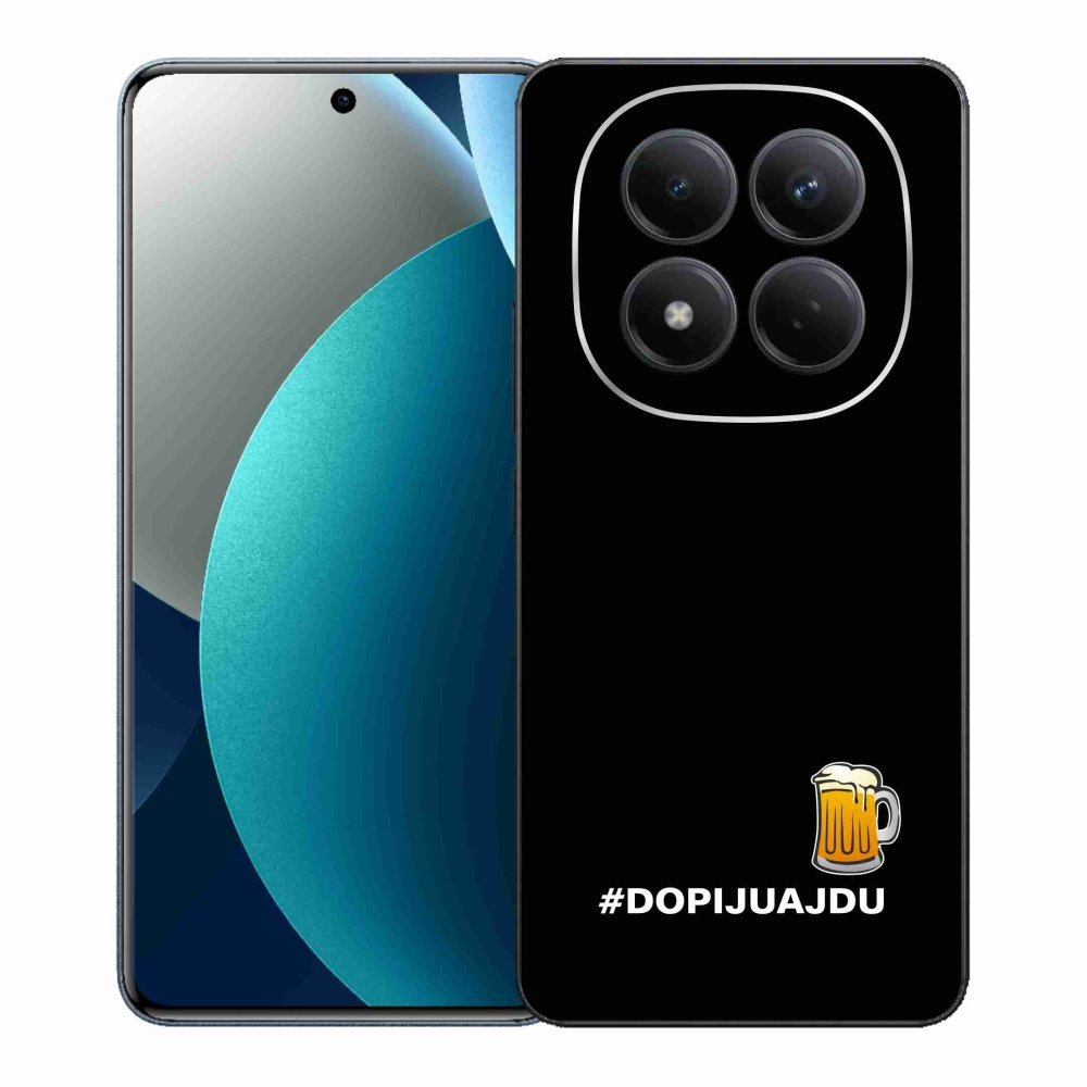 Gél borítás mmCase a Xiaomi Redmi Note 15 Pro - sör motívum 1 fekete háttérrel