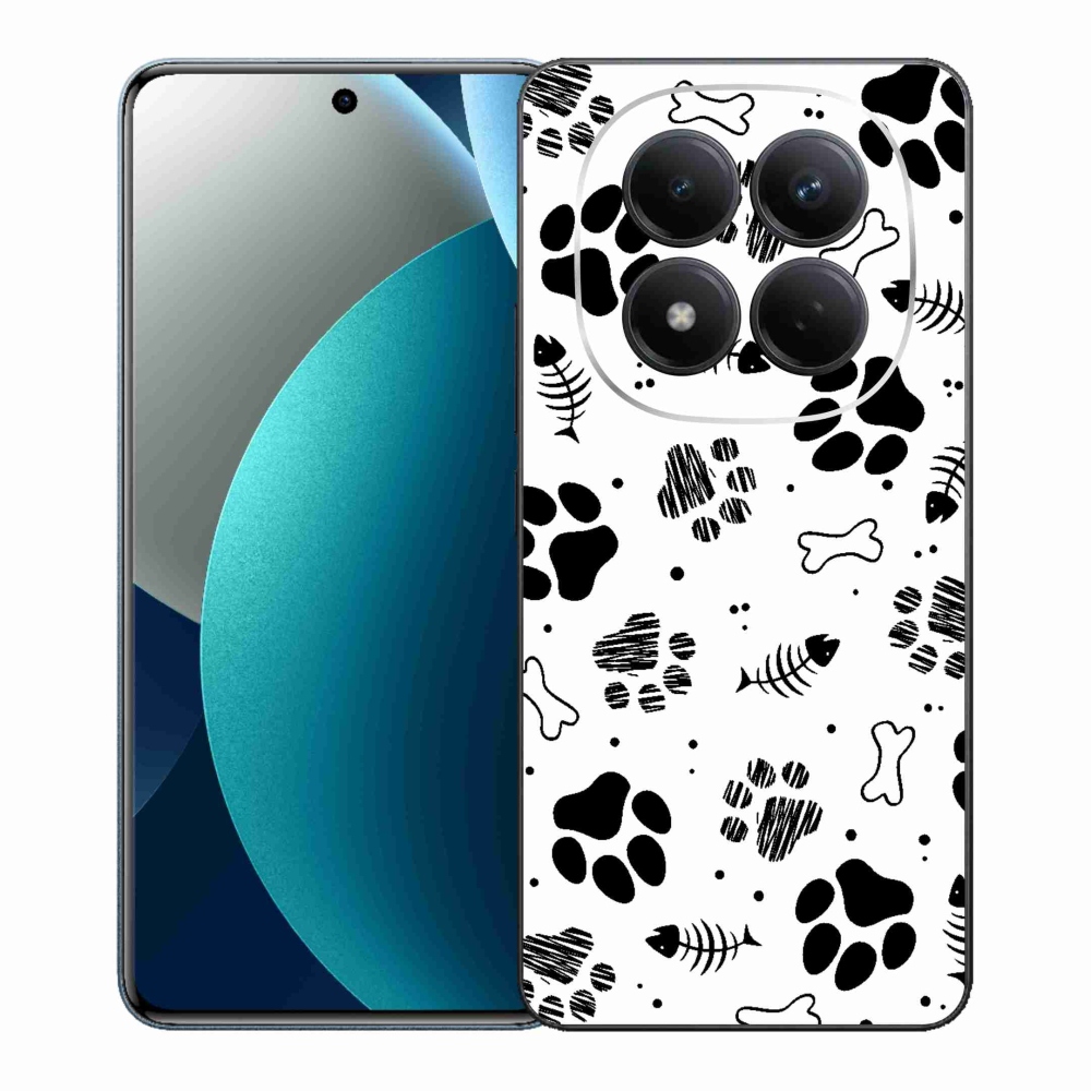 Gél borítás mmCase a Xiaomi Redmi Note 15 Pro számára - kutyamancsok 1