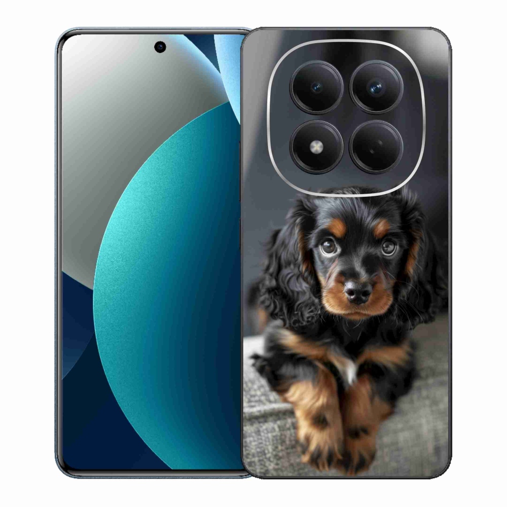 Gél borítás mmCase a Xiaomi Redmi Note 15 Pro számára - aranyos hosszú szőrű tacskó