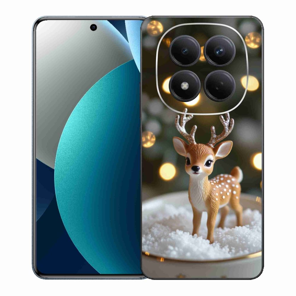 Gél borítás mmCase a Xiaomi Redmi Note 15 Pro számára - aranyos karácsonyi szarvasok