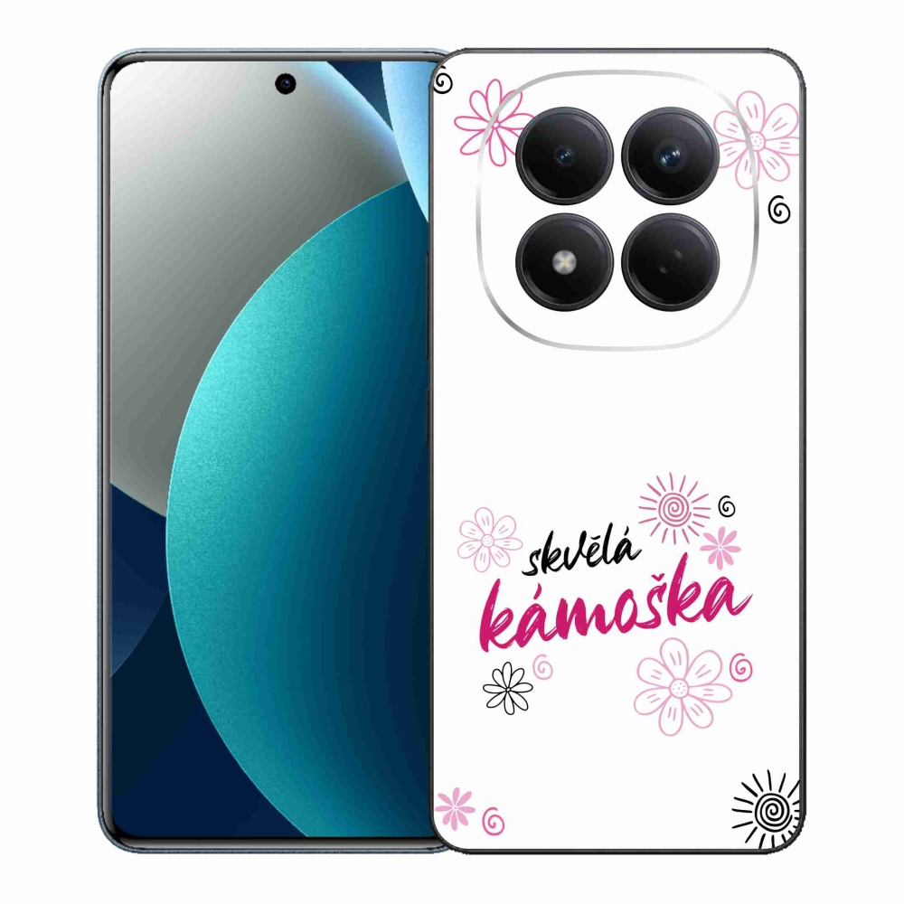 Gél borítás mmCase a Xiaomi Redmi Note 15 Pro - nagyszerű haver fehér háttérrel