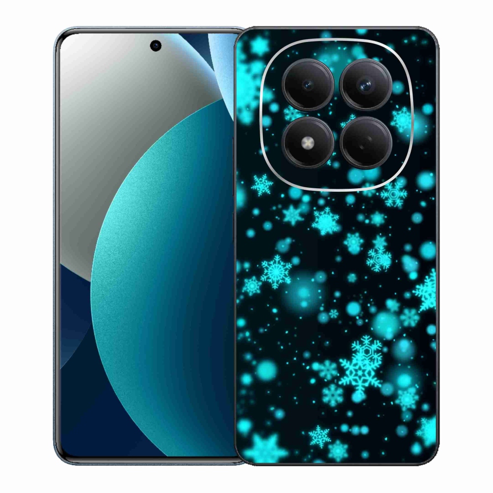 Gél borítás mmCase a Xiaomi Redmi Note 15 Pro számára - hópelyhek 1