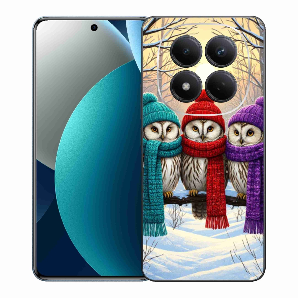 Gél borítás mmCase a Xiaomi Redmi Note 15 Pro számára - bagoly barátok