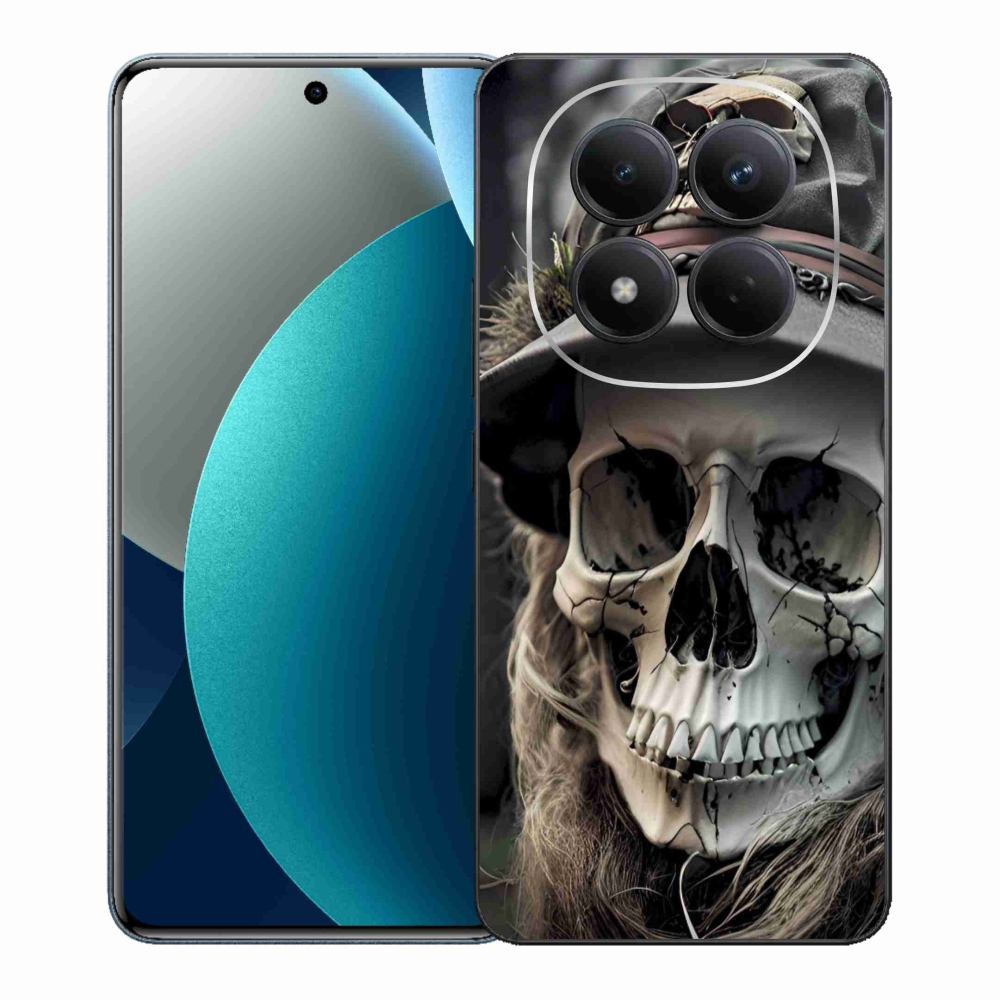 Gél borítás mmCase a Xiaomi Redmi Note 15 Pro készülékhez - sötét koponya