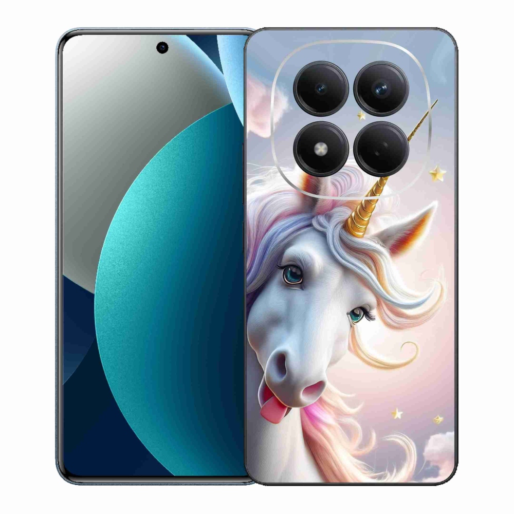 Gél borítás mmCase a Xiaomi Redmi Note 15 Pro-hoz - vidám egyszarvú