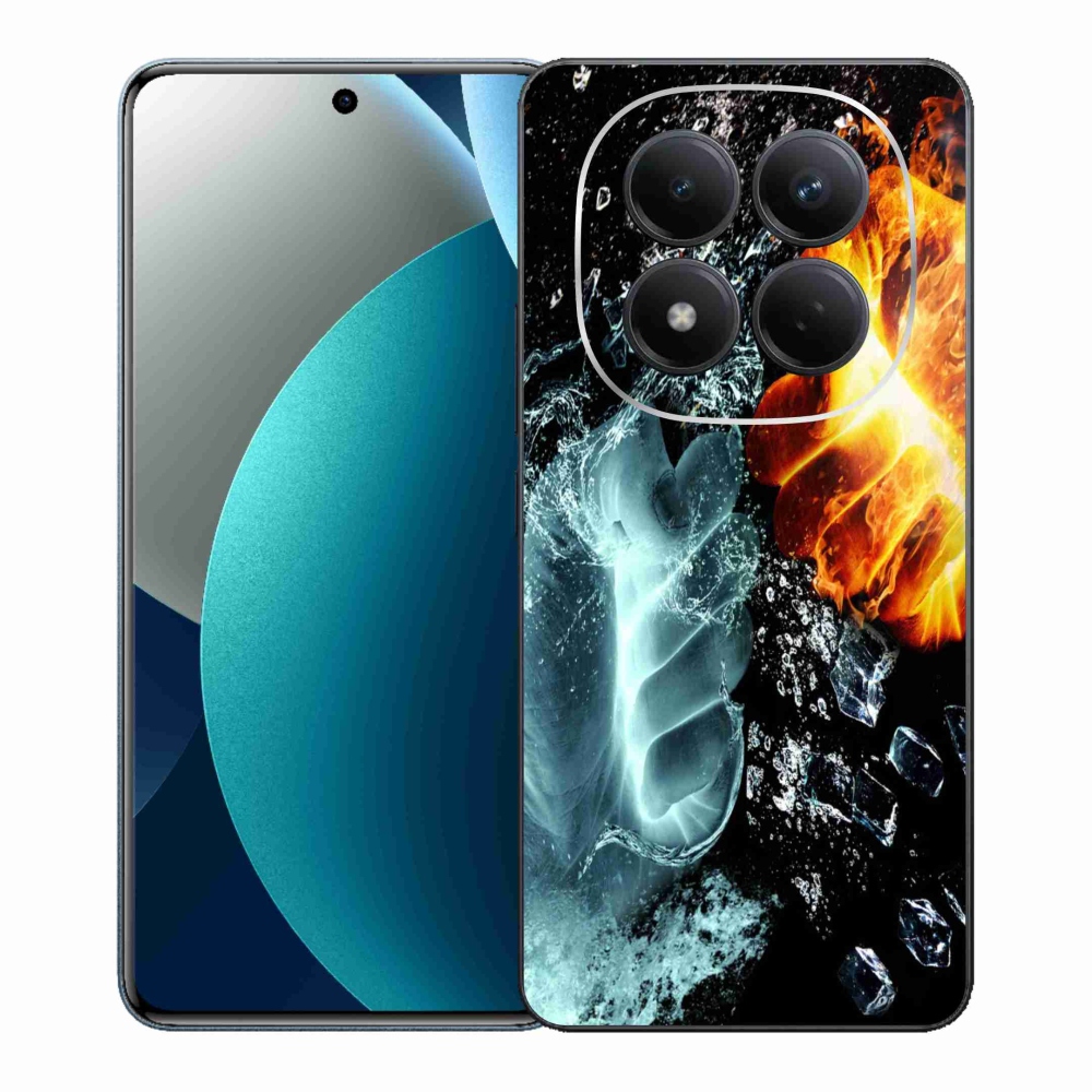 Gél borítás mmCase a Xiaomi Redmi Note 15 Pro - víz és tűz számára