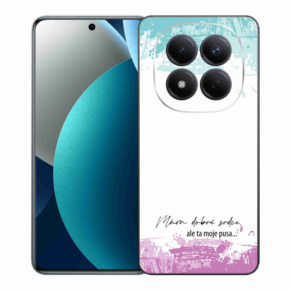 Gél borító mmCase a Xiaomi Redmi Note 15 Pro-hoz - vicces szöveg 3 fehér háttérrel