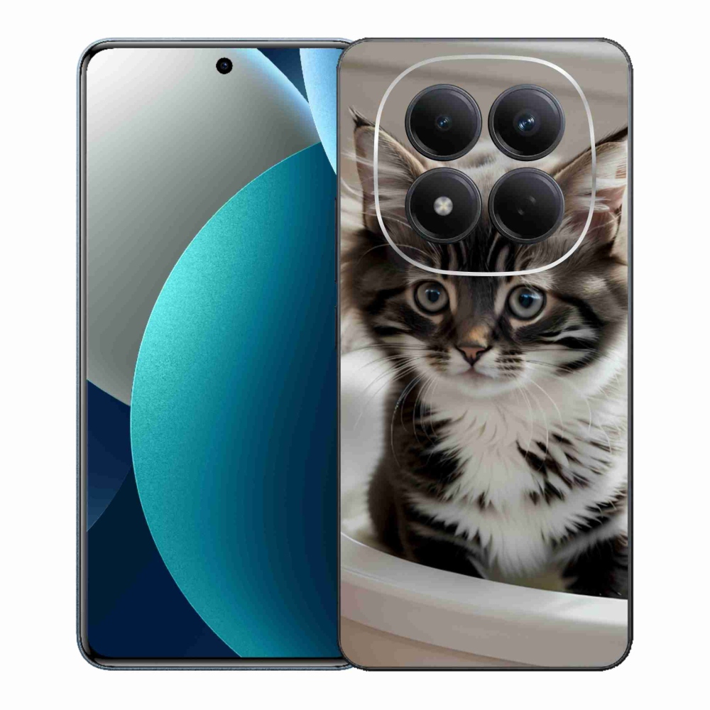 Gél borítás mmCase a Xiaomi Redmi Note 15 Pro számára - kíváncsi cica