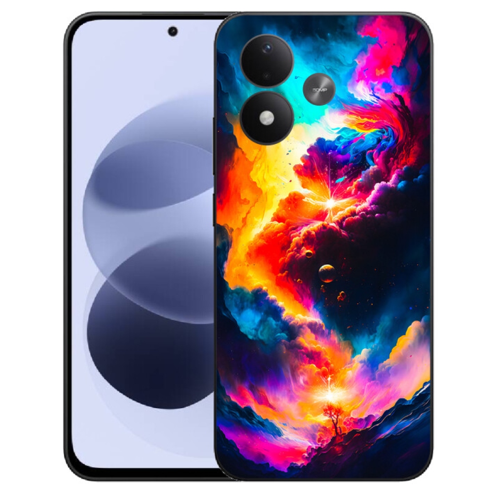 mmCase gél tok a Xiaomi Redmi Note 17 4G/5G-hez – absztrakt motívum