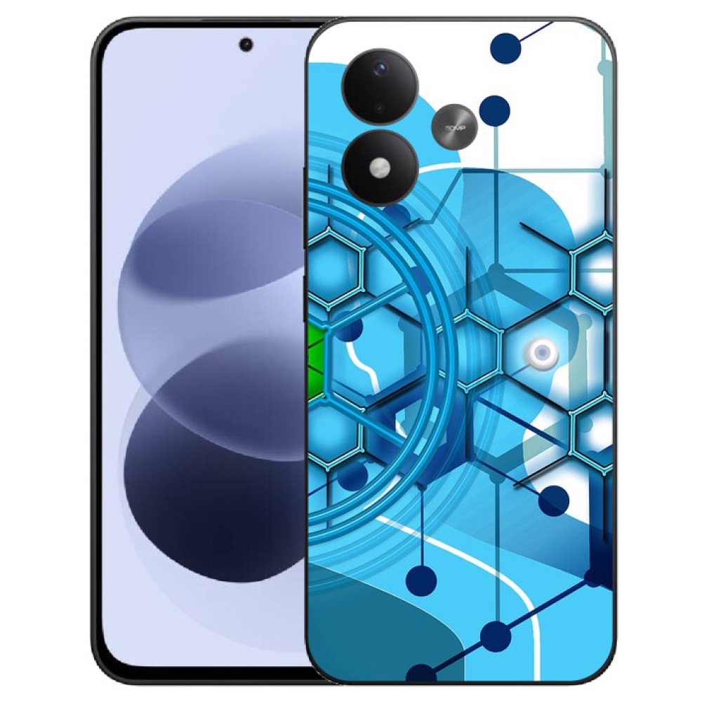 mmCase gél tok a Xiaomi Redmi Note 17 4G/5G-hez – absztrakt minta 2
