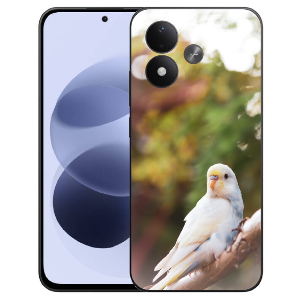 mmCase gél tok a Xiaomi Redmi Note 17 4G/5G-hez – fehér papagáj