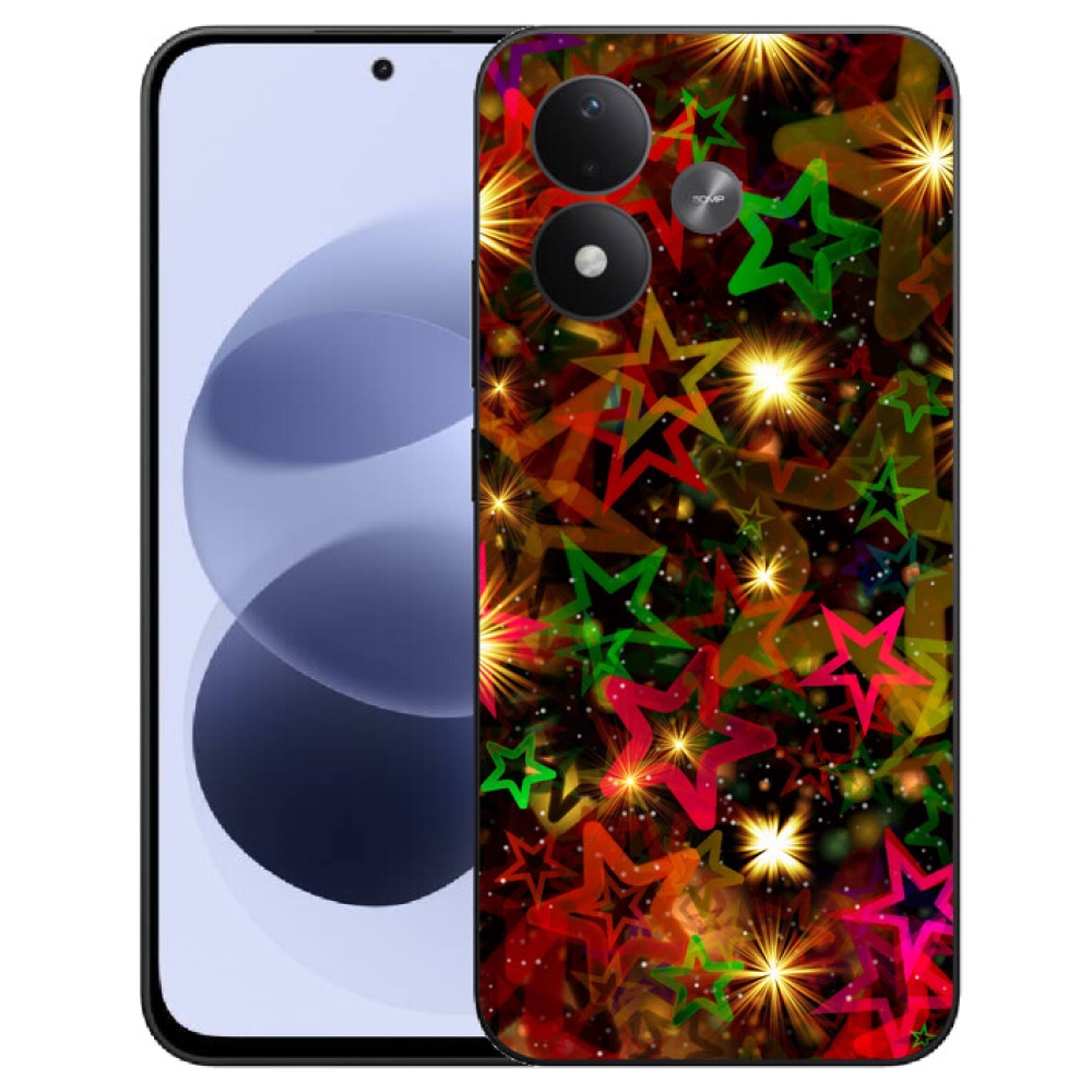 mmCase gél tok a Xiaomi Redmi Note 17 4G/5G-hez – színes csillagok