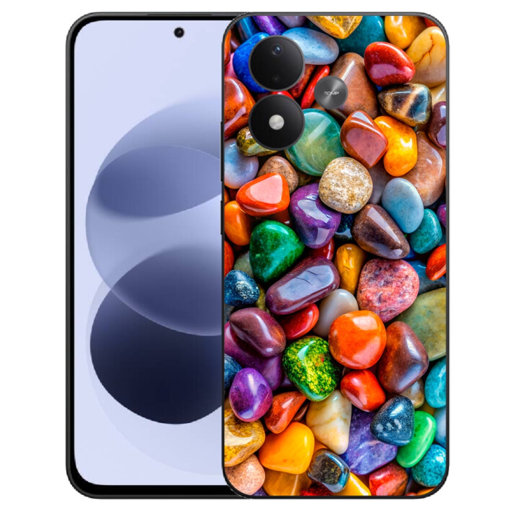 mmCase gél tok a Xiaomi Redmi Note 17 4G/5G-hez – színes strasszokkal