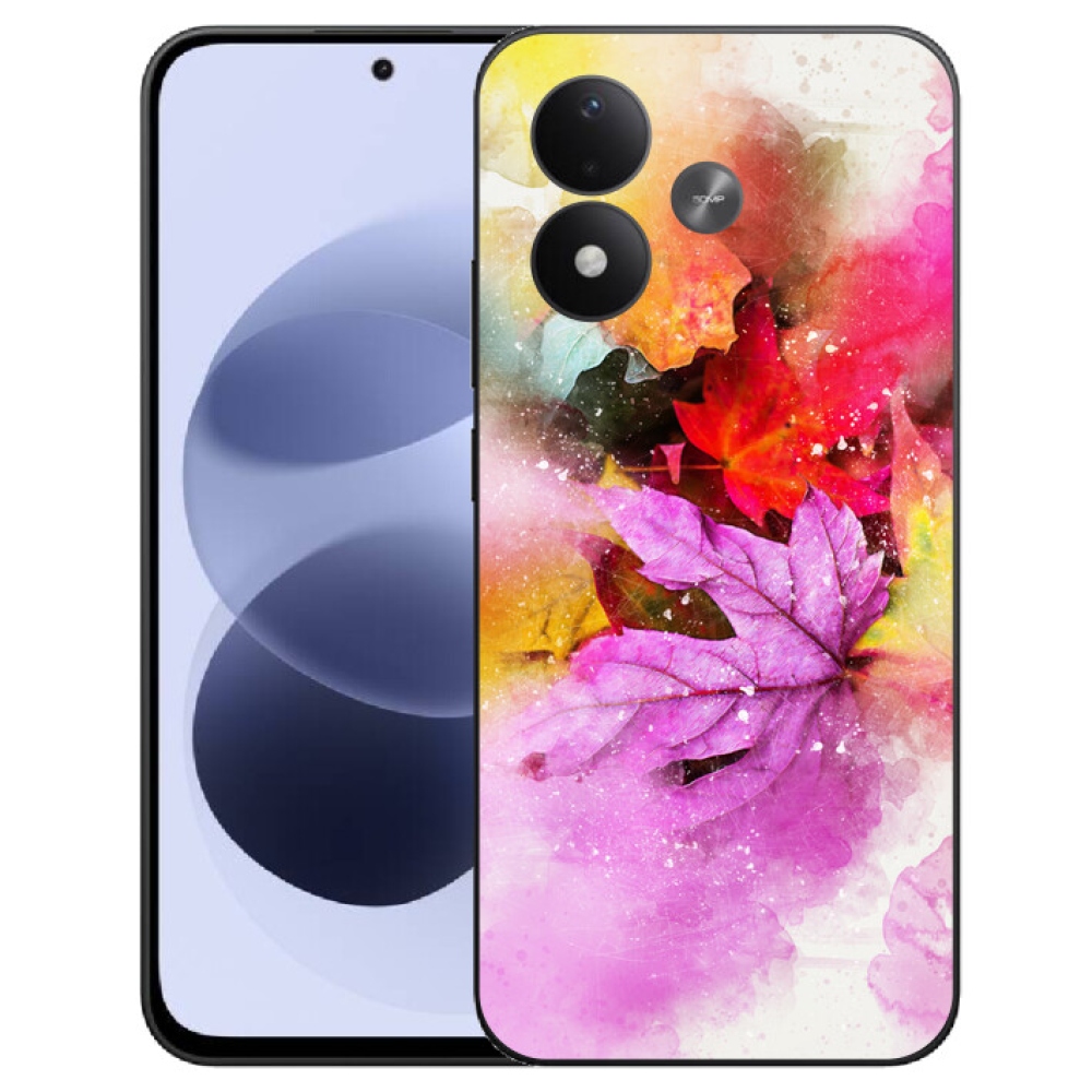 mmCase géltok a Xiaomi Redmi Note 17 4G/5G-hez – színes levelek