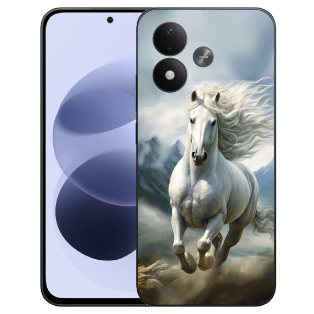mmCase géltok a Xiaomi Redmi Note 17 4G/5G-hez – futó fehér ló 3