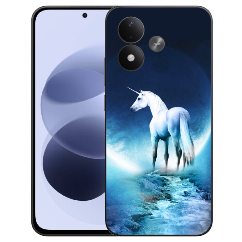 mmCase gél tok a Xiaomi Redmi Note 17 4G/5G-hez – fehér egyszarvú