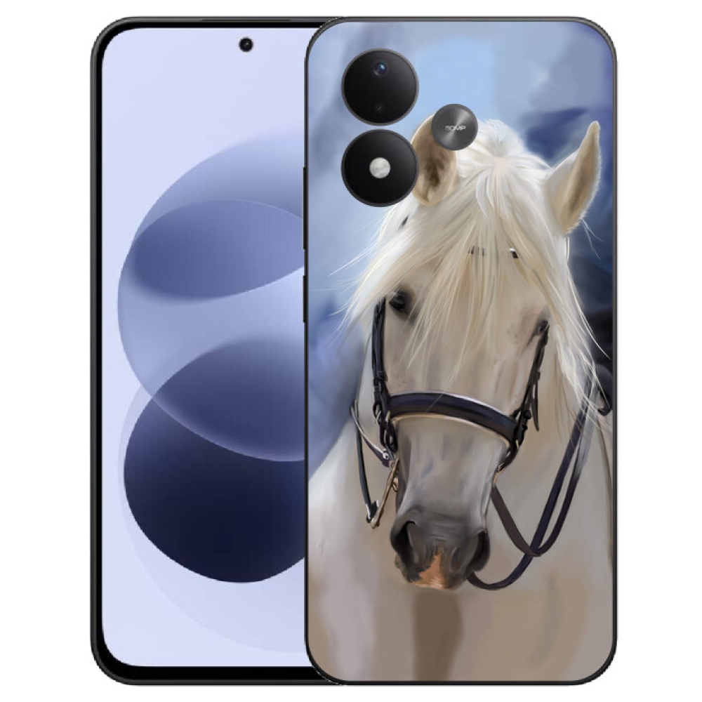 mmCase gél tok a Xiaomi Redmi Note 17 4G/5G-hez – fehér ló