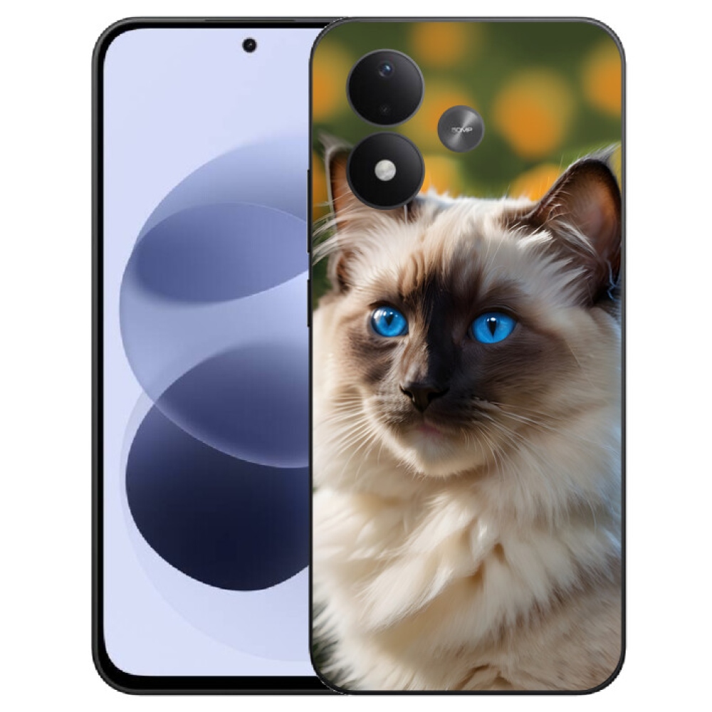 mmCase gél tok a Xiaomi Redmi Note 17 4G/5G-hez – fehér ragdoll