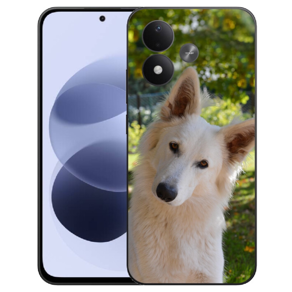 mmCase gél tok a Xiaomi Redmi Note 17 4G/5G-hez – fehér svájci juhászkutya 1